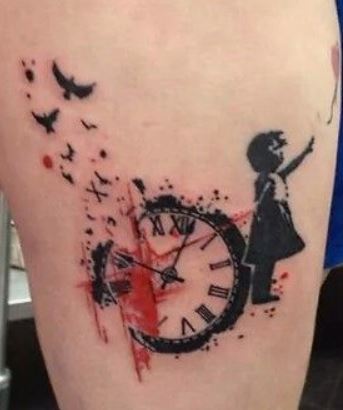 Immagine Idea Tatuaggio con significato il tempo che scorre