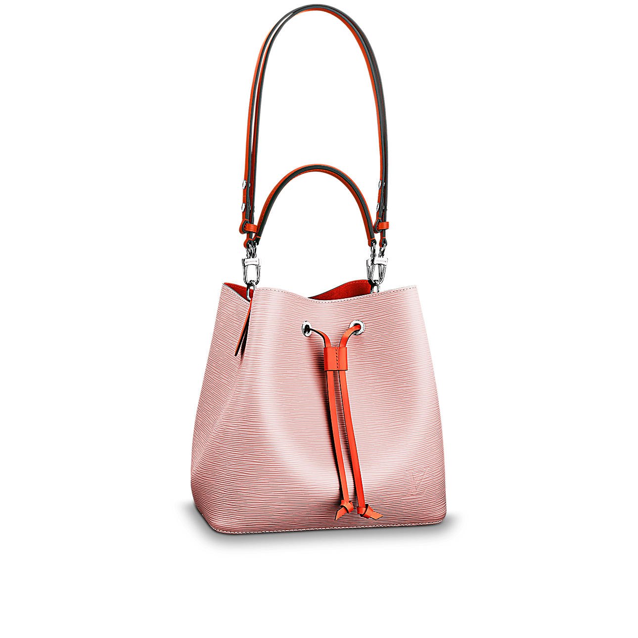Nuova Borsa a secchiello Louis Vuitton color rosa e arancio primavera estate 2018 prezzo 1490 euro