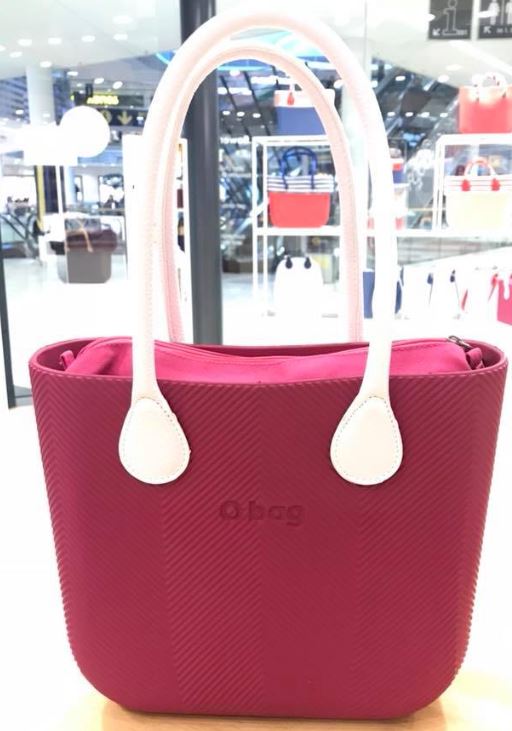 Nuova borsa O bag Mini spigata fucsia Sangria