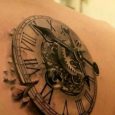 Tatuaggio orologio 3D