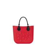 Borsa O Bag Mini San Valentino 2018 rossa con cuoricini applicati prezzo 131 euro Copia