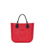 Borsa O Bag San Valentino 2018 rossa con cuore frontale prezzo 125 euro