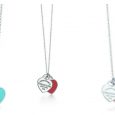 Collane con doppio cuore smaltato Tiffany