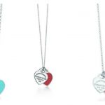 Collane con doppio cuore smaltato Tiffany