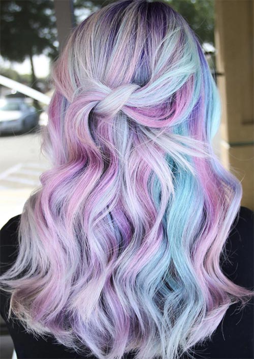 Colore Capelli Unicorno moda donna 2018