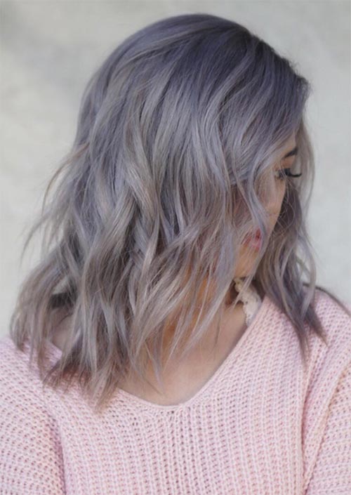 Colore capelli lavanda sfumata moda 2018