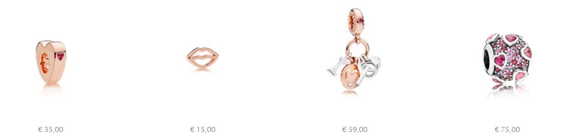 Nuovi Charm Pandora collezione San Valentino 2018