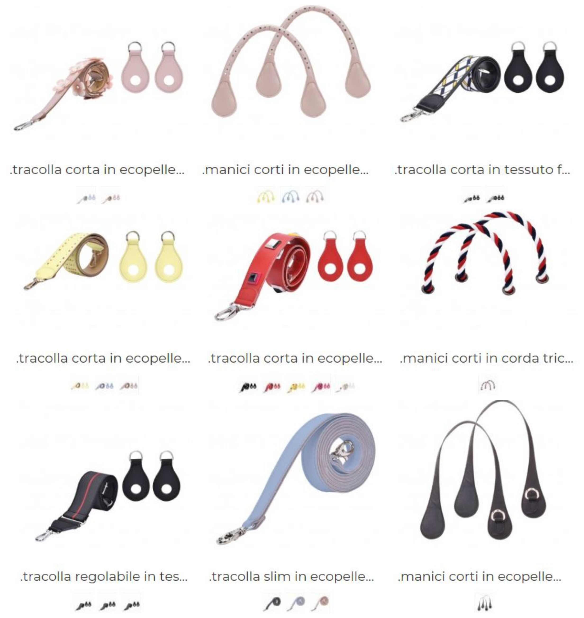 Nuovi Manici e Tracolle Borse O Bag 50 estate 2018