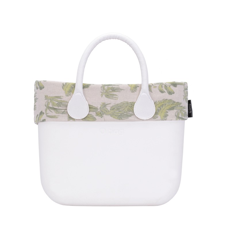 Nuovo Bordo Borse O bag Mini in tessuto fantasia foglie estate 2018