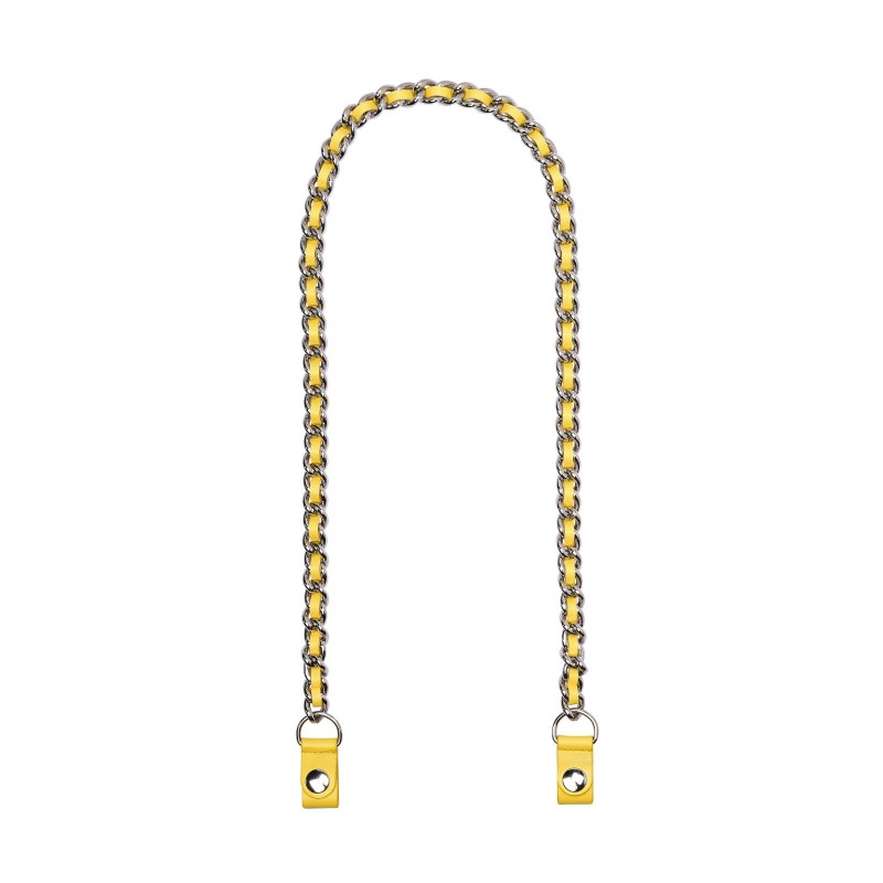 Tracolla in ecopelle con catena per borsa O bag O Pocket micro