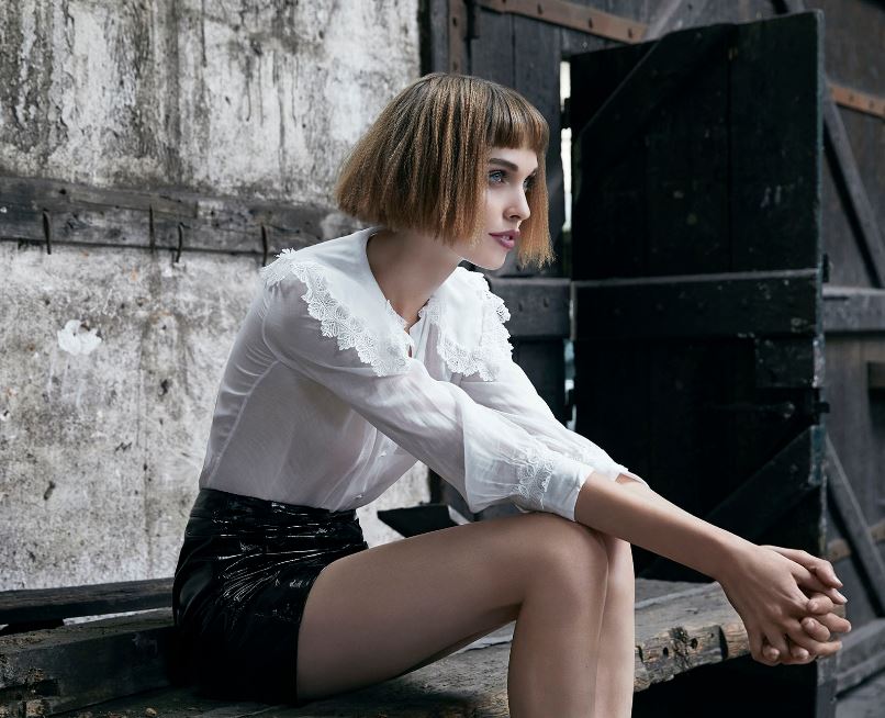 Caschetto con frangia corta donna 2018