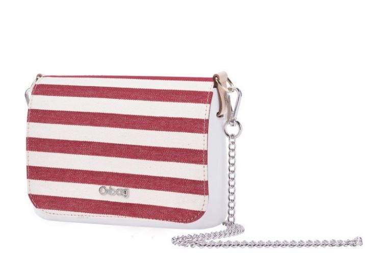 Nuova pattina O Pocket di O bag a righe larghe primavera estate 2018 prezzo 32 euro