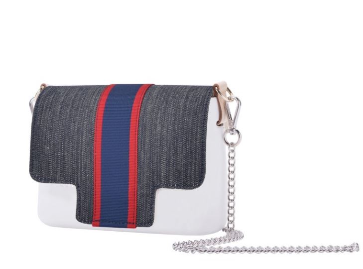 Nuova pattina O Pocket di O bag in denim primavera estate 2018 prezzo 39 euro