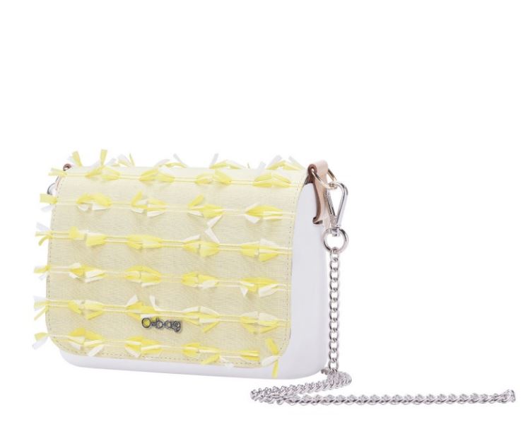 Nuova pattina O Pocket di O bag in tessuto giallo primavera estate 2018 prezzo 34 euro