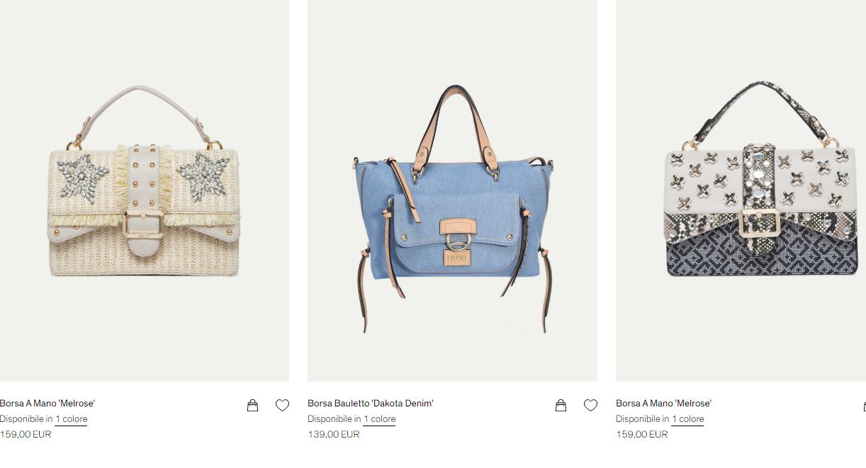 Nuove borse alla moda Liu Jo primavera estate 2018
