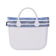 Nuovo Bordo Borsa O Bag collezione primavera estate 2018 a righe sfumate