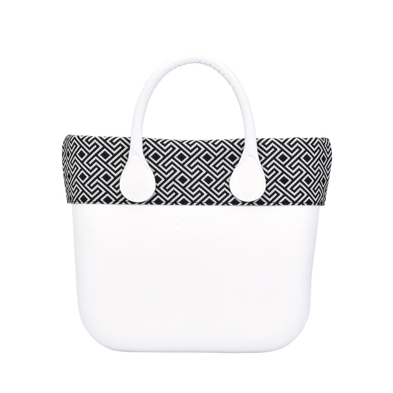 Nuovo Bordo Borsa O Bag collezione primavera estate 2018 in tessuto fantasia geometrica