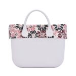 Nuovo bordo borsa O Bag estate 2018 in tessuto fantasia flower manila