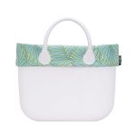 Nuovo bordo borsa O Bag estate 2018 in tessuto fantasia palma verde