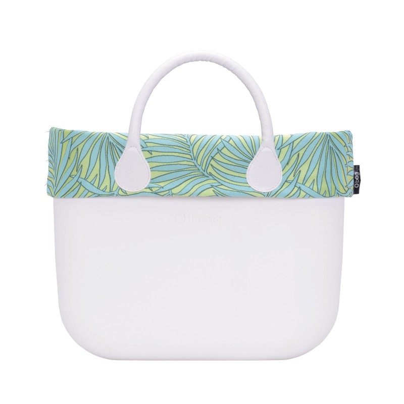 Nuovo bordo borsa O Bag estate 2018 in tessuto fantasia palma verde