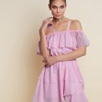 Vestito elegante a balze Motivi estate 2018