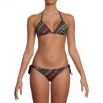 Bikini a triangolo stampa floreale Decathlon estate 2018