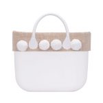 Bordo borsa O Bag con pom pom estate 2018