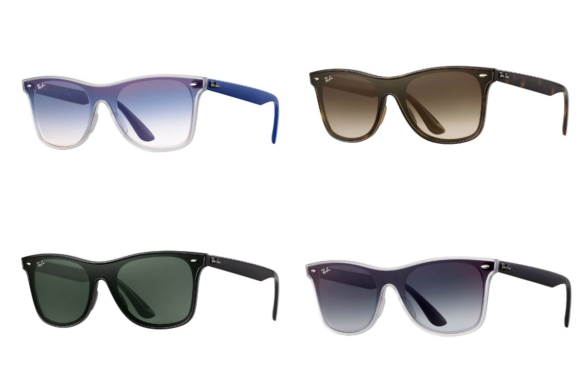 Nuovi occhiali da sole Ray Ban donna estate 2018 modello Blaze Wayfarer