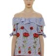 Blusa con papaveri Nara Camicie estate 2018