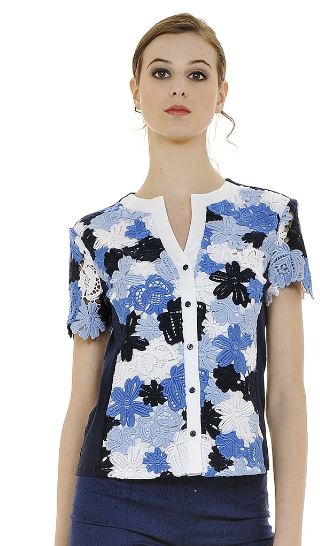 Blusa con ricami Nara Camicie estate 2018