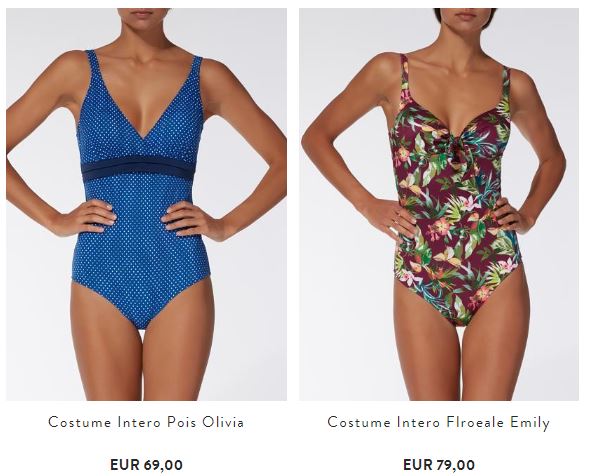 Calzedonia estate 2018 costumi interi