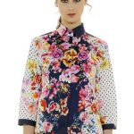 Camicia a pois e a stampa floreale Nara Camicie estate 2018