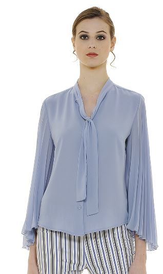 Camicia con maniche plisse Nara Camicie