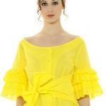 Camicia da annodare con maniche volant Nara Camicie estate 2018