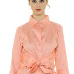 Camicia maniche a tre quarti Nara Camicie con fiocco estate 2018