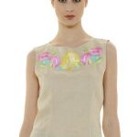 Canotta in lino Nara Camicia con ricami