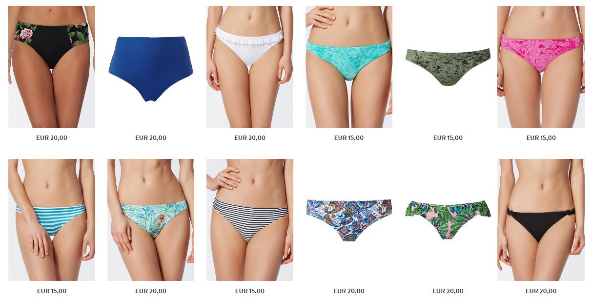 Catalogo Calzedonia slip costumi da bagno bikini estate 2018