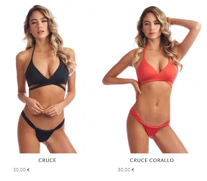 Costume da bagno Bikini Lovers con reggiseno a triangolo incrociato estate 2018