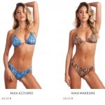 Costumi con reggiseno a triangolo stampa animalier Bikini Lovers 2018