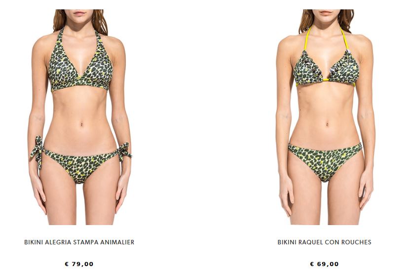 Costumi da bagno bikini Sundek stampa animalier estate 2018