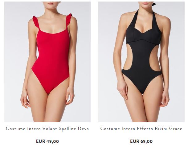 Costumi interi Calzedonia estate 2018