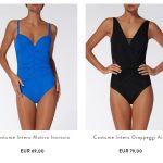 Costumi interi drappeggiati Calzedonia estate 2018