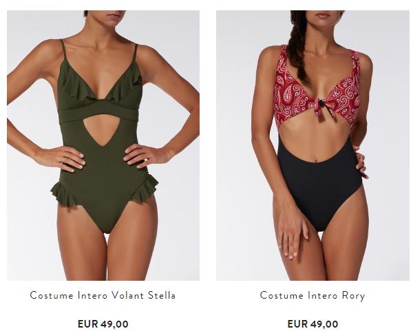 Costumi interi e trikini Calzedonia 2018