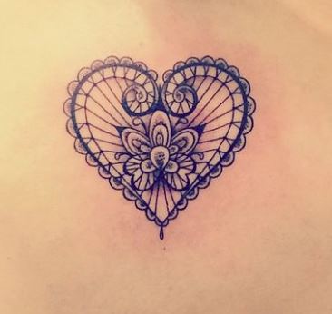 Immagine Tatuaggio cuore sulla schiena