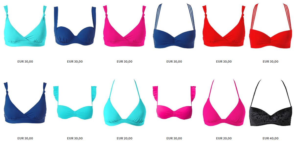 Reggiseni a tinta unita Costumi da bagno Calzedonia estate 2018