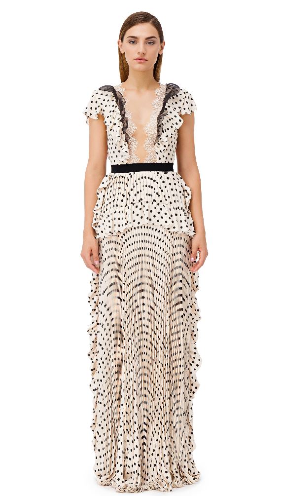 Abito lungo Elisabetta Franchi estate 2018 da cerimonia prezzo 755 euro