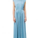 Abito lungo da cerimonia con perle Elisabetta Franchi estate 2018 prezzo 540 euro