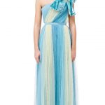 Abito lungo da cerimonia in tulle Elisabetta Franchi estate 2018 prezzo 600 euro