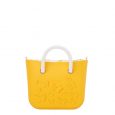 Borsa O Bag giallo cedro con farfalle