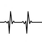 Disegno per tatuaggio battito cardiaco